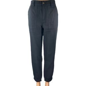 Gap Women's Black High Waisted Tapered Carrot Career Trousers Pants Size S